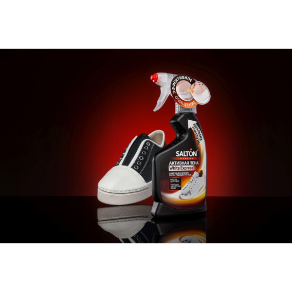 Фото - Спрей для обуви SALTON Sport Активная пена White Express д/белой обуви, подошв и рантов 200мл