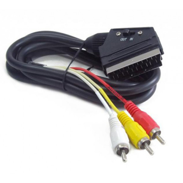 Фото - Кабель Scart - RCA Cablexpert CCV-519-001 1.8 м Black