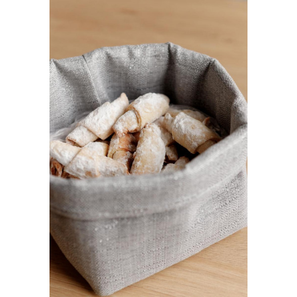 Фото - Хлебница Прованс Праздничная универсальная Жемчужина Silver 18х18х14 см (037902)