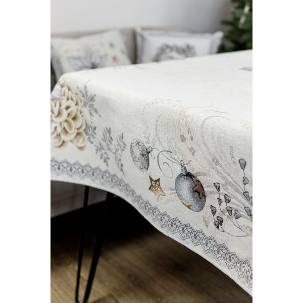 Фото - Подушка декоративная Прованс SILVER STAR Венок с оленем 45х45 см (031403)