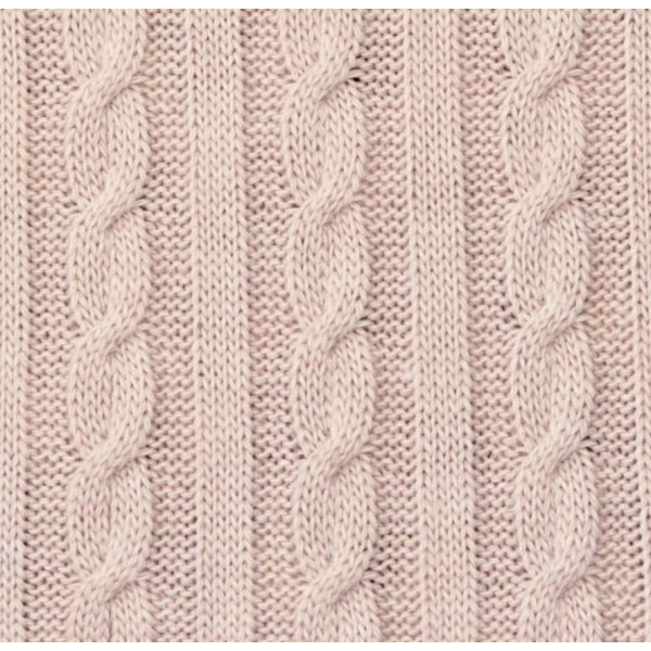 Фото - Плед евро SOFT косы Пудра 220х240 (013908)