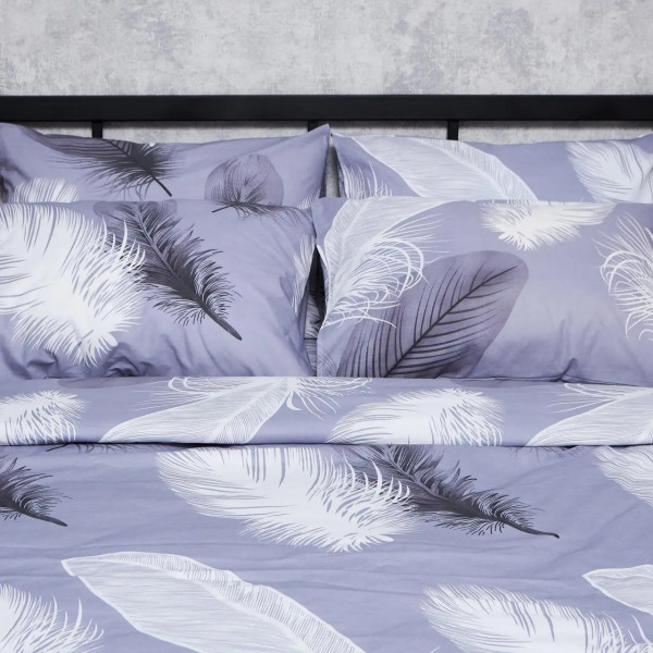 Фото - Комплект постельного белья Moon&Star Бязь Gold Люкс Soft Plumes 160х220 нав. 4х50х70 (MS-820006918)