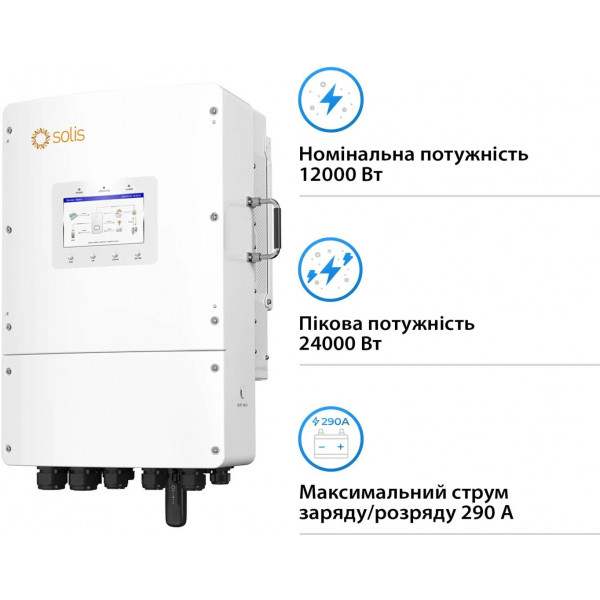 Фото - Система хранения энергии Solis S6-EH3P12K-L-LDY24K1-LFP