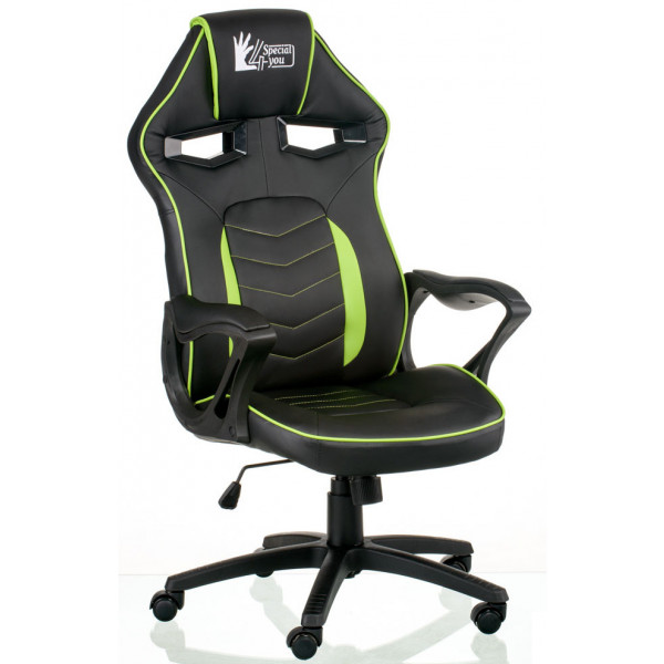 Фото - Кресло для геймеров Special4You Nitro black/green (E5562)