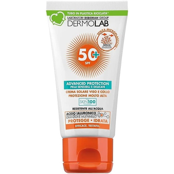 Фото - Средство для загара DERMOLAB крем для лица и шеи SPF 50+ для чувствительной и деликатной кожи 50 мл (8009518491876)