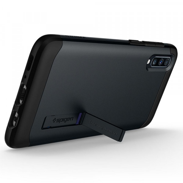 Фото - Чехол для смартфона Spigen for Samsung Galaxy A70 Slim Armor Metal Slate (620CS26391)
