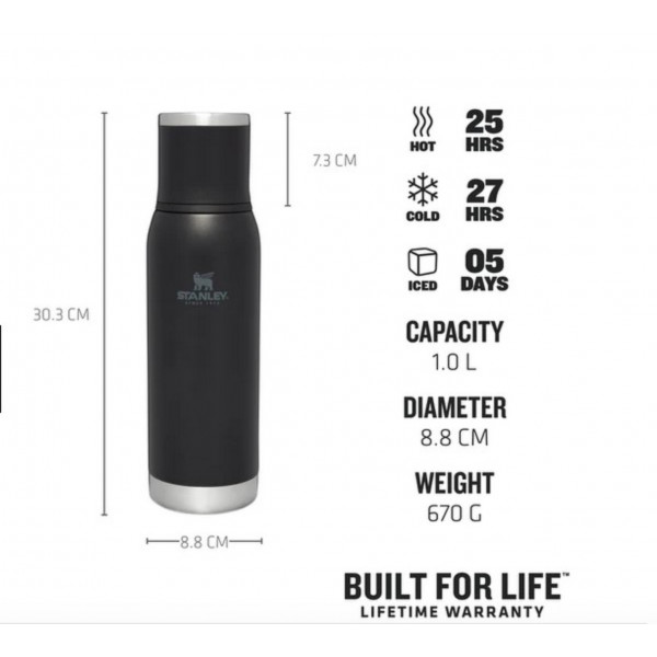 Фото - Термокружка Stanley Adventure To-Go Black 1 л