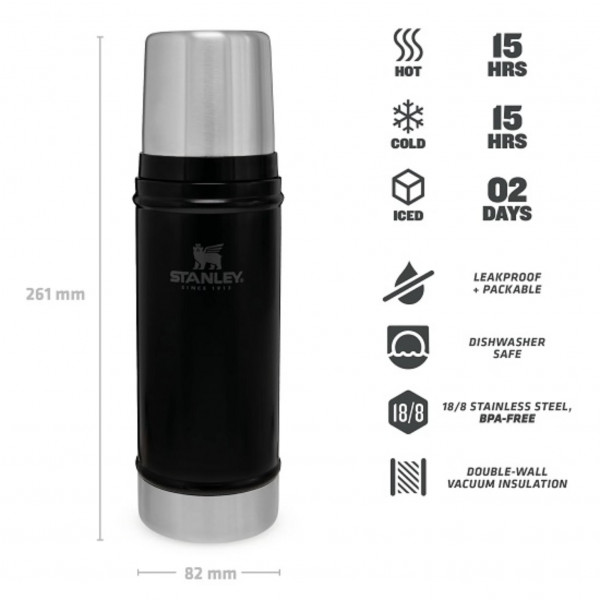 Фото - Термос Stanley Legendary Classic Matte Black 0.47 л