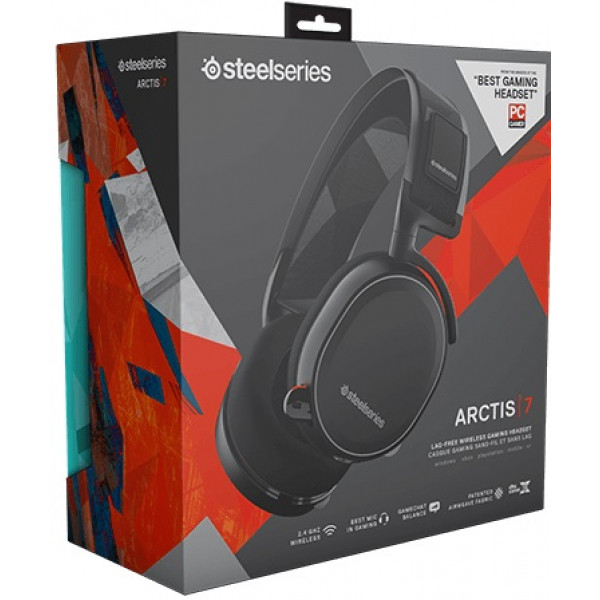 Фото - Гарнитура беспроводная SteelSeries Arctis 7 Black (61463)