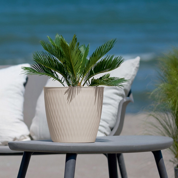 Фото - Вазон Stefanplast LIBERTY светлый беж 30х27 см 87308