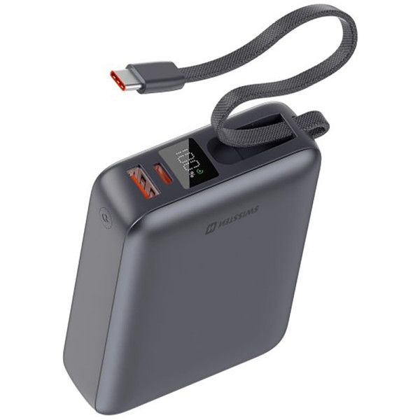 Фото - Батарея мобильная Swissten 20000 mAh 45 Вт з кабелем Type-C Silver (8595217490833)