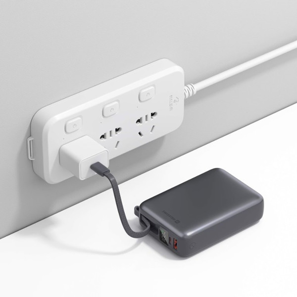 Фото - Батарея мобильная Swissten 20000 mAh 45 Вт з кабелем Type-C Silver (8595217490833)