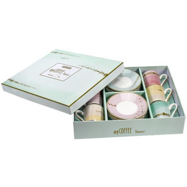 Фото - Набор чашек tescoma 387717 myCOFFEE с блюдцем 6 шт. Romance