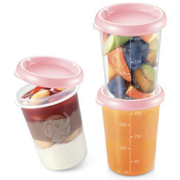 Фото - Набор емкостей для хранения tescoma 667632 Papu Papi 250 мл 2 шт. Pink