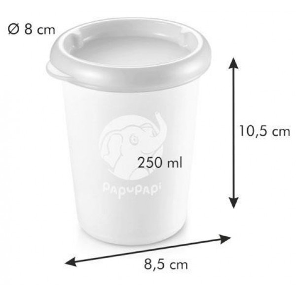 Фото - Набор емкостей для хранения tescoma 667632 Papu Papi 250 мл 2 шт. Pink