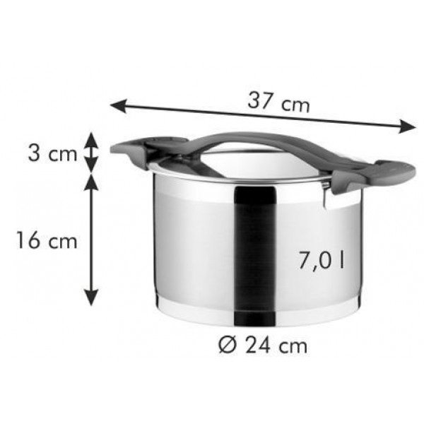 Фото - Кастрюля tescoma 780625 Ultima 24 см 7.0 л