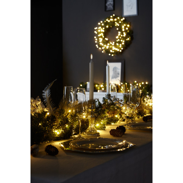 Фото - Гирлянда линейная Twinkly Smart LED Cluster AWW, 400, BT+WiFi, Gen II, IP44, черный (TWC400GOP-BEU)
