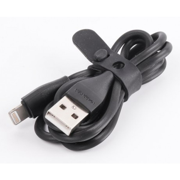 Фото - Кабель синхронизации данных Maxxter USB-Lightning 1м Black (UB-L-USB-01BK)