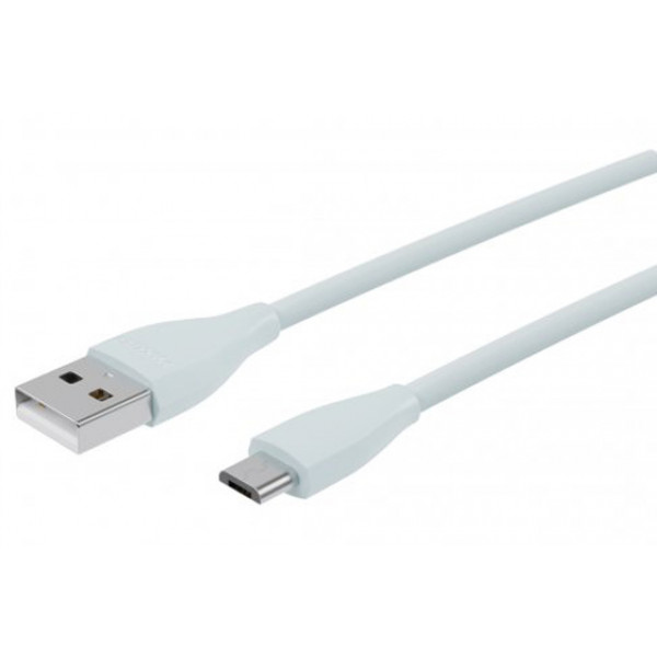 Фото - Кабель синхронизации данных Maxxter USB-microUSB 1м Grey (UB-M-USB-01MG)