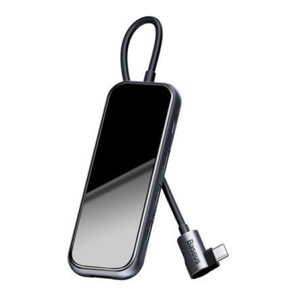 Фото - Хаб USB Baseus Multi-Functional Type-C to 4xUSB 2.0 Deep Gray (CAHUB-JZ0G)