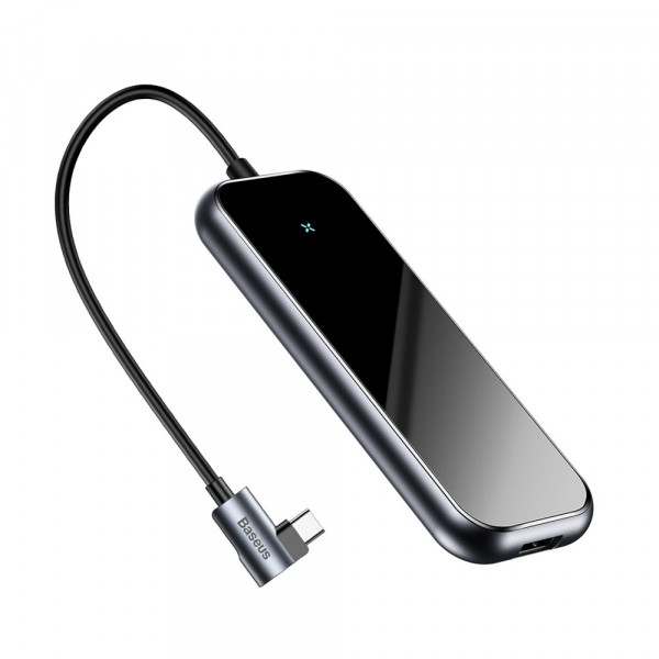 Фото - Хаб USB Baseus Multi-Functional Type-C to 4xUSB 2.0 Deep Gray (CAHUB-JZ0G)