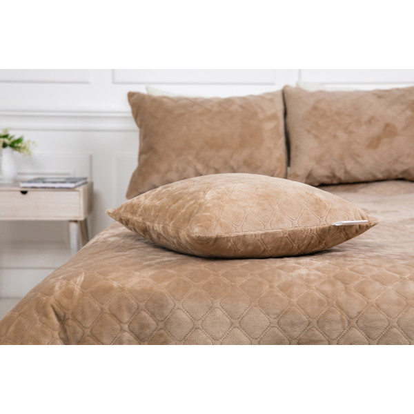 Фото - Подушка декоративная ТЕП VELOUR 45х45 см Кофейный (3-03296_26559)