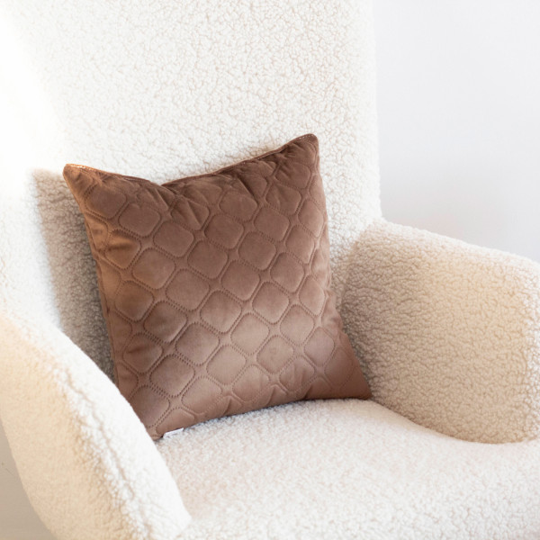 Фото - Подушка декоративная ТЕП VELURE 40х40 см Chocolate NEW (3-00437_34055)