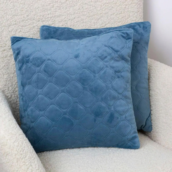 Фото - Подушка декоративная ТЕП VELURE 40х40 см Dark Blue NEW (3-00437_34012)