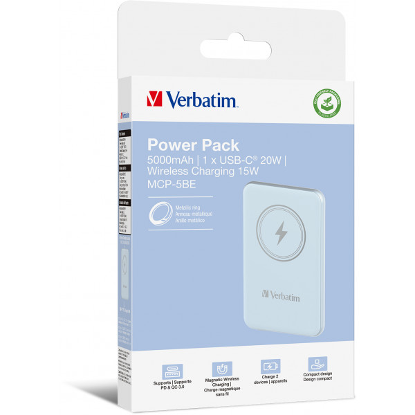 Фото - Батарея мобильная Verbatim Charge 'n' Go 5K mAh (MCP-5BE)