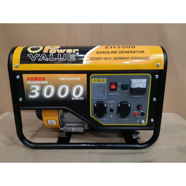 Фото - Генератор бензиновый POWER VALUE ZH3500YD