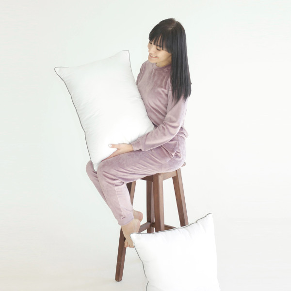 Фото - Подушка стандартная MirSon бамбуковая 50х50 см №2743 Royal Silver BamBoo средняя (2200005197509)