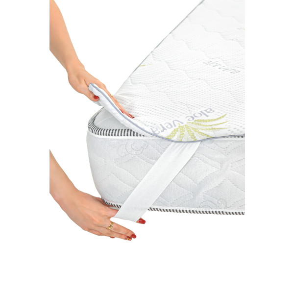 Фото - Наматрасник детский MirSon №1009 Alberto Wool Aloe Vera 70х130 см (2200001494916)