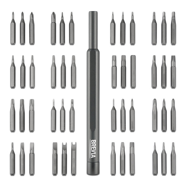 Фото - Отвертка со сменными битами Brevia 48 в 1 (55048MMC)