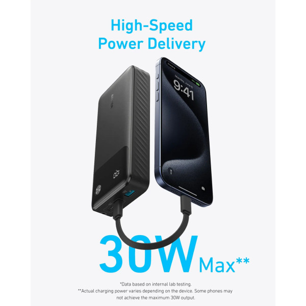 Фото - Батарея мобильная Anker PowerCore 20000 mAh 30W PD Black (A1384G11)