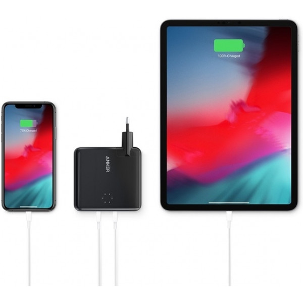 Фото - Батарея мобильная Anker PowerCore Fusion 5000 mAh Black (A1622311)