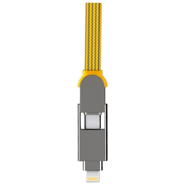 Фото - Кабель синхронизации данных Rolling Square 6in1, inCharge XL 3 м Yellow (XLL03R)