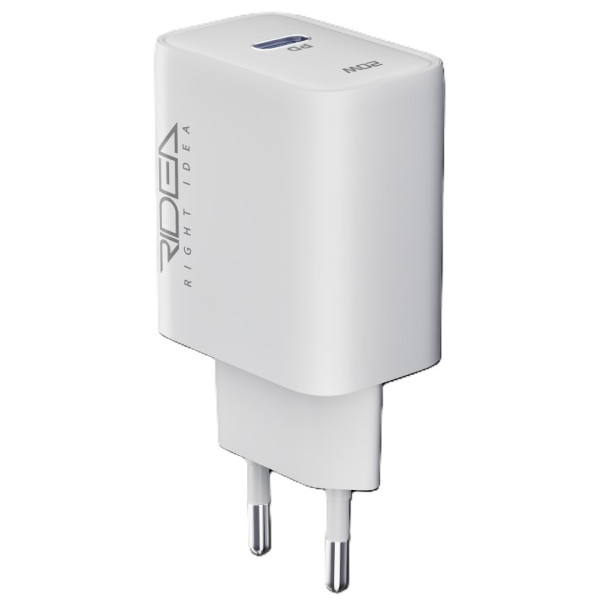 Фото - Сетевое зарядное устройство Ridea Rapid Pro 1USB-C QC/PD 20W+Type-C to Type-C White (RW-20124)