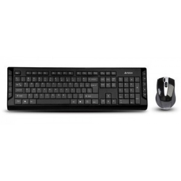 Фото - Клавиатура+мышь беспроводная A4tech 6300F (GD-600+G9-500F) Black