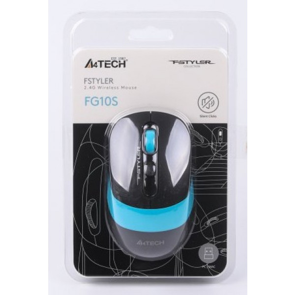 Фото - Мышь беспроводная A4tech FG10s (Blue)