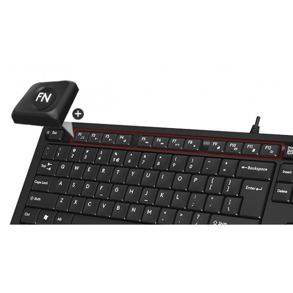 Фото - Клавиатура проводная A4tech FK10 (Orange)