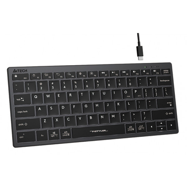 Фото - Клавиатура проводная A4tech FX61 USB Grey