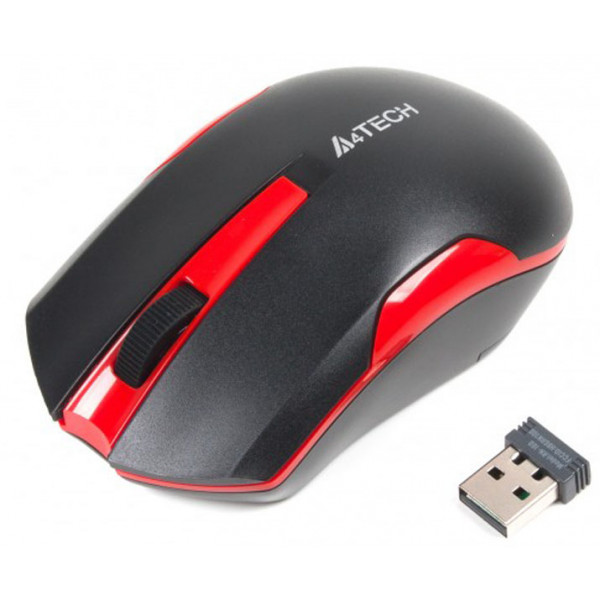 Фото - Мышь беспроводная A4tech G3-200N (Black+Red)