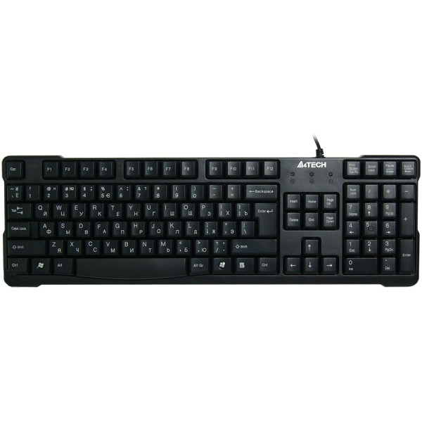 Фото - Клавиатура A4tech KR-750 USB Black Фото - Клавиатура A4tech KR-750 USB Black