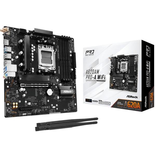 Фото - Материнская плата ASRock A620AM PRO-A WIFI DDR5
