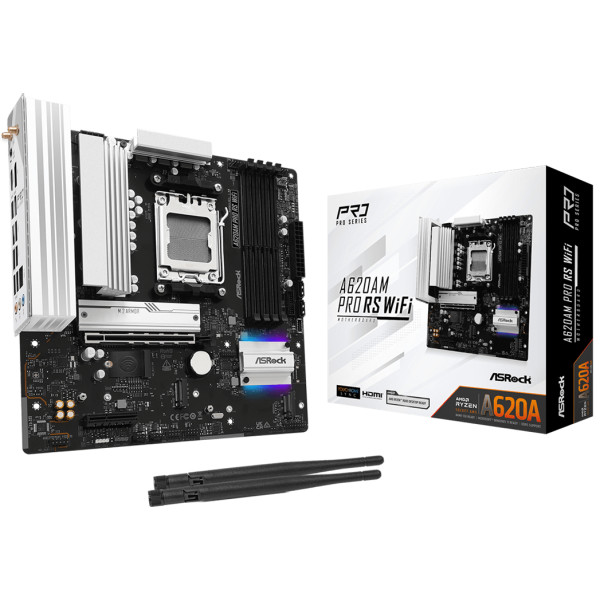 Фото - Материнская плата ASRock A620AM PRO RS WIFI DDR5