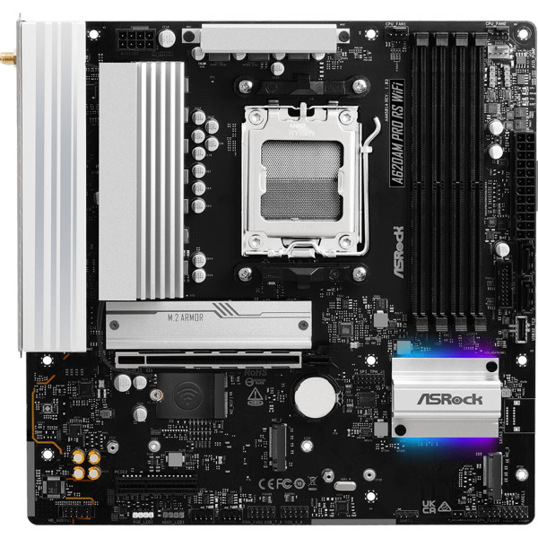 Фото - Материнская плата ASRock A620AM PRO RS WIFI DDR5