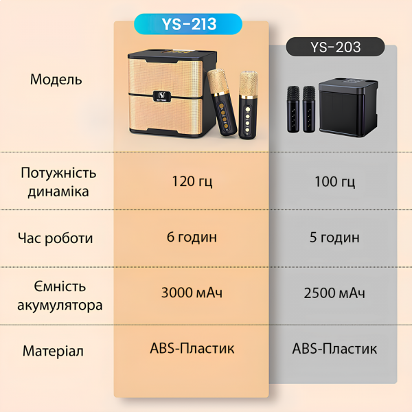Фото - Портативная акустика INSPIRE YS-213 Black с 2 микрофонами