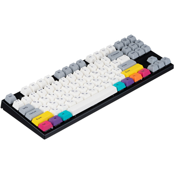 Фото - Клавиатура беспроводная игровая Varmilo APT87 CMYK, K-Prestige Silent, WL/USB-A, White Led (A92A024F8A5A17A007)