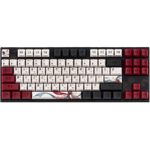 Фото - Клавиатура беспроводная игровая Varmilo APT87 Beijing Opera, Daisy L, WL/USB-A, White Led (A92A028F9A5A17A025) Фото - Клавиатура беспроводная игровая Varmilo APT87 Beijing Opera, Daisy L, WL/USB-A, White Led (A92A028F9A5A17A025)