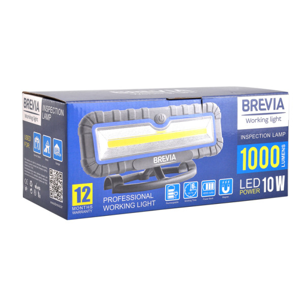 Фото - Фонарь аккумуляторный Brevia 10W COB 1000lm 4000mAh (11510)